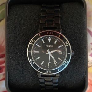 Fossil watch in black